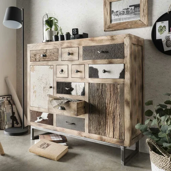 115x103x36 Große Kommode Aus Recyclingholz – Calcalero 3