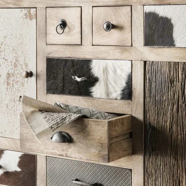 115x103x36 Große Kommode Aus Recyclingholz – Calcalero 4