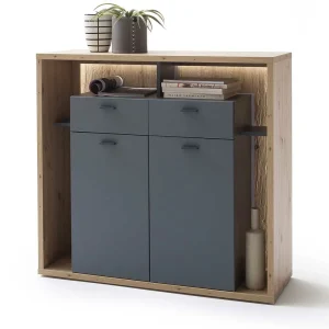 115x108x40 Design Highboard In Eiche Optik – Dalavera 12