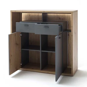 115x108x40 Design Highboard In Eiche Optik – Dalavera 14