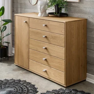 120cm Kombi Kommode Aus Eiche Massivholz – Emdsiva 9