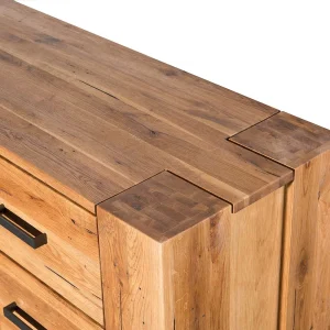 120×100 Eiche Kommode Mit Metallgriffen – Latinossa 18