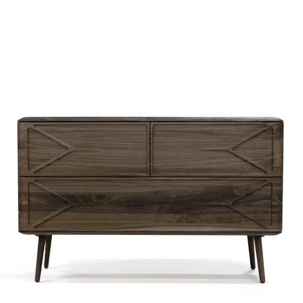 120x78x40 Design Kommode Aus Nussbaum – Rivossa 3