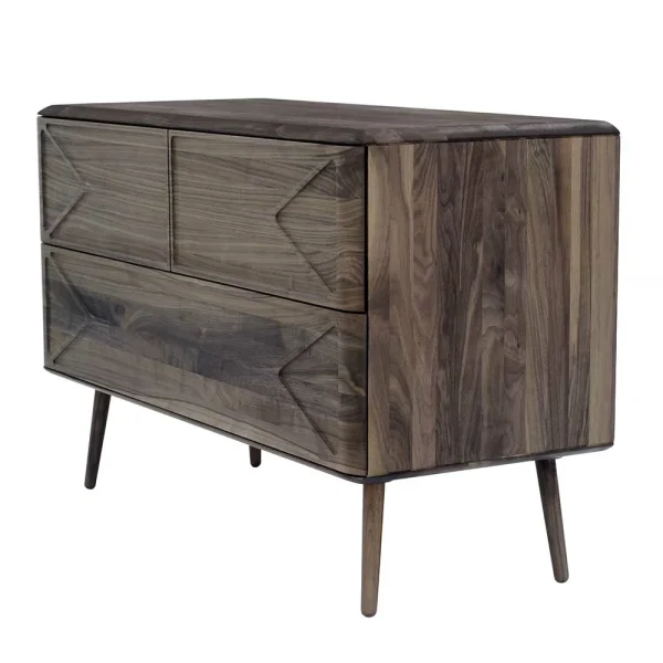 120x78x40 Design Kommode Aus Nussbaum – Rivossa 1