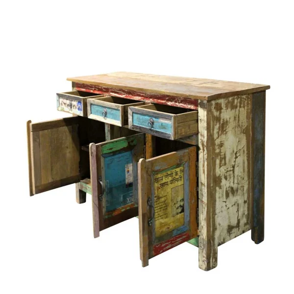 120x78x45 Shabby Kommode Aus Recyclingholz – Slinida 4