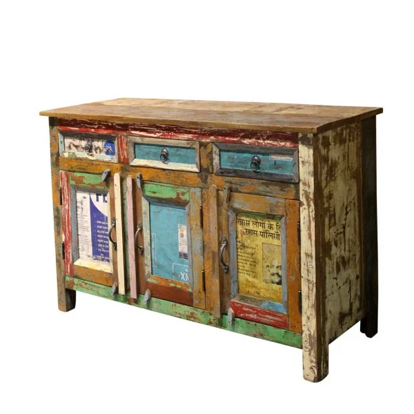 120x78x45 Shabby Kommode Aus Recyclingholz – Slinida 1
