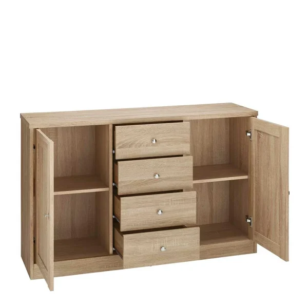 120x80x35 Kombikommode In Sonoma-Eiche – Madadria 5