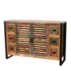 120x80x35 Shabby Chic Kommode Aus Buntem Altholz – Vosbadus 20