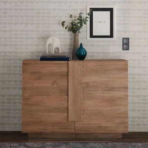 121x90x44 Kommode In Holzoptik Mit Doppeltür – Basento 10