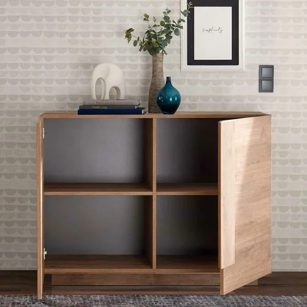 121x90x44 Kommode In Holzoptik Mit Doppeltür – Basento 4