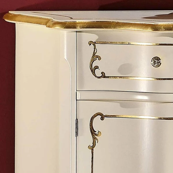 121x91x45 Barock Design Kommode Zweifarbig – Datalera 4