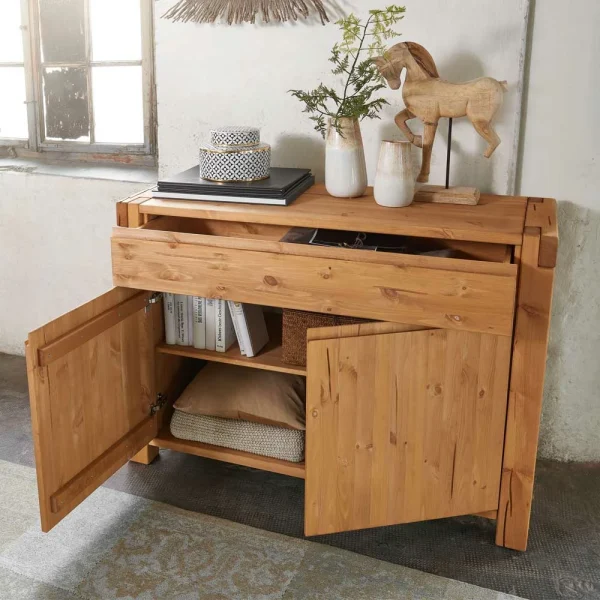 122x88x44 Moderne Holzkommode Aus Kiefer – Delamaro 3
