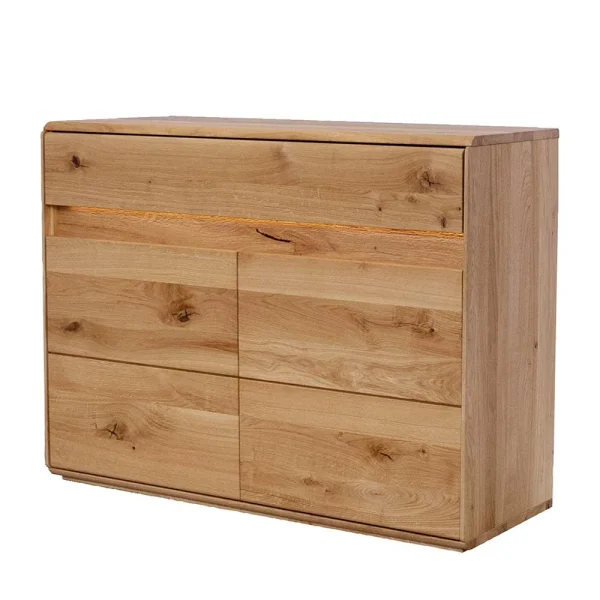123x84x44 Wildeiche Kommode Mit LED Dimmbar – Acmida 1