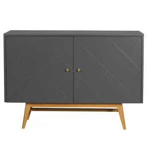 124x87x42 Türen Kommode Zweifarbig – Vinosca 12
