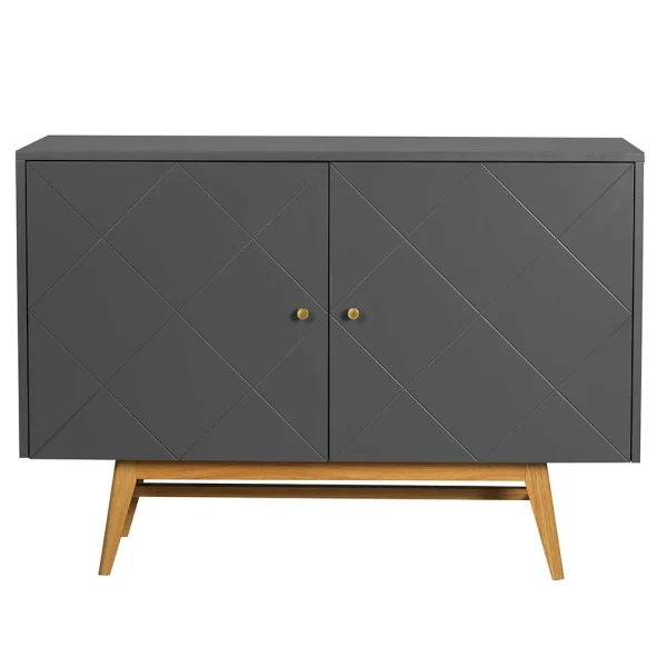124x87x42 Türen Kommode Zweifarbig – Vinosca 4