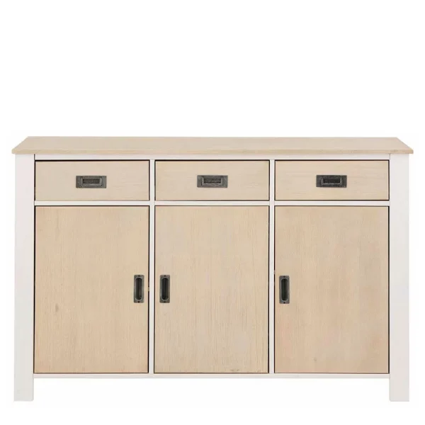125x80x35 Scandi Kommode Zweifarbig – Airina 3