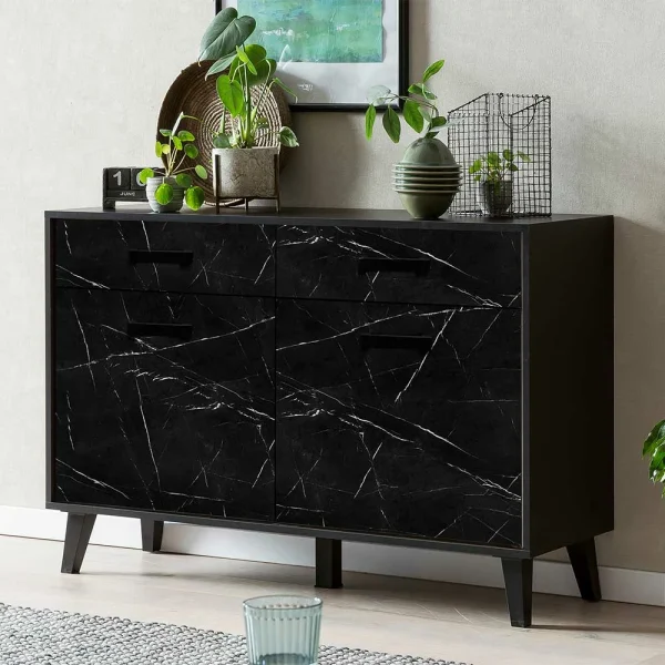 126x85x40 Kommode Im Marmor Look – Jaennos 4
