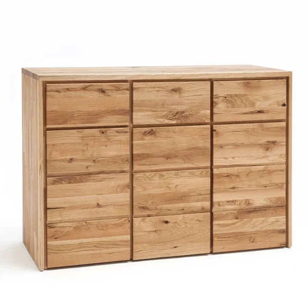 130cm Breite Holz-Kommode In Wildeiche – Mascadona 3