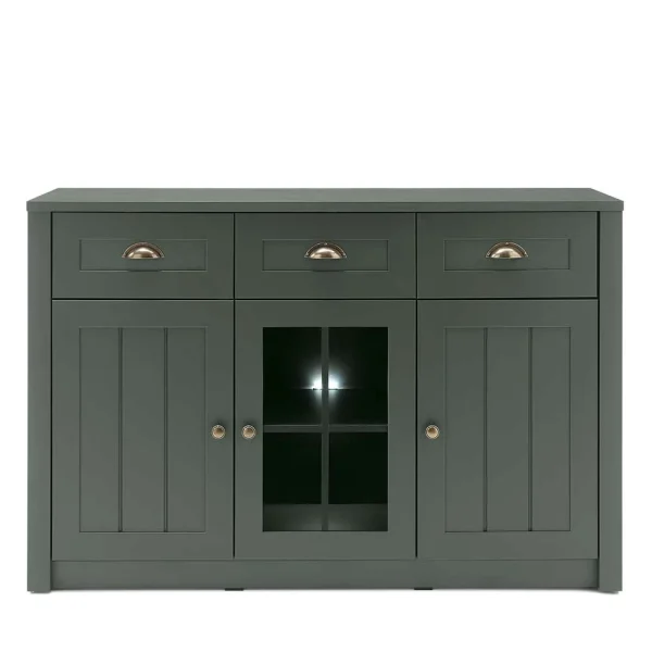 130cm Landhaus Sideboard In Dunkelgrün – Niestov 4