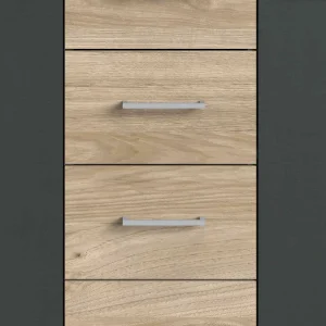 130x83x41 Kommode In Eiche & Dunkelgrau – Puvina 13