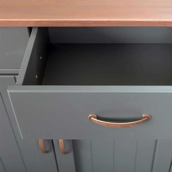 131x86x45 Landhaus Anrichte In Grau & Braun – Nepplan 6