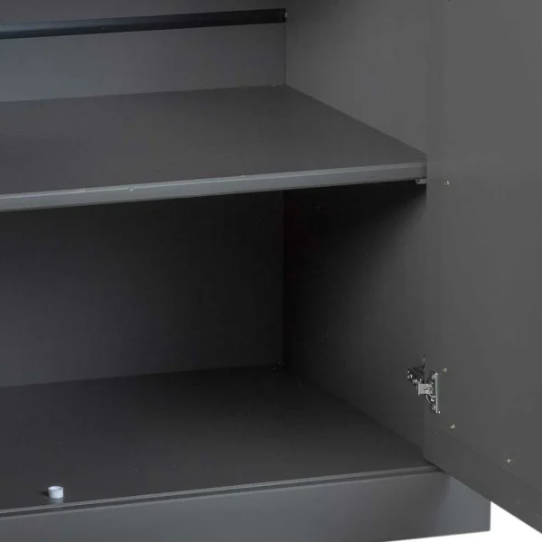 131x86x45 Landhaus Anrichte In Grau & Braun – Nepplan 7