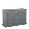 131x86x45 Landhaus Anrichte In Grau & Braun – Nepplan 17