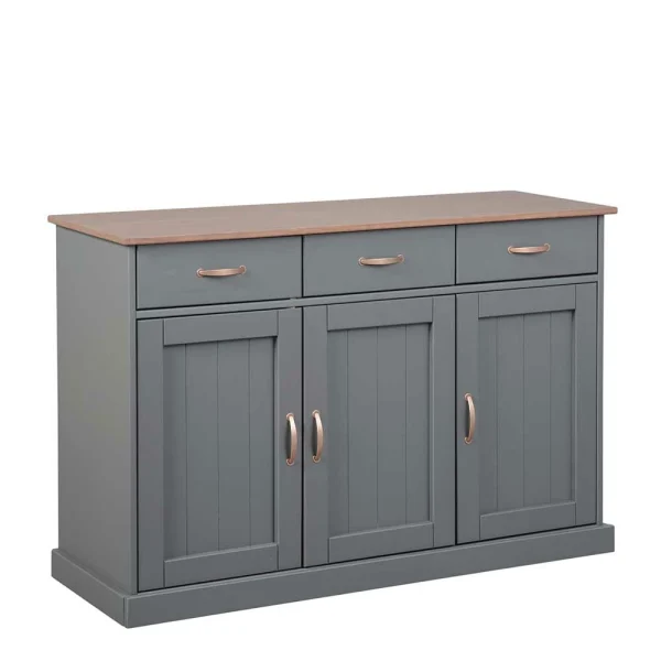 131x86x45 Landhaus Anrichte In Grau & Braun – Nepplan 1