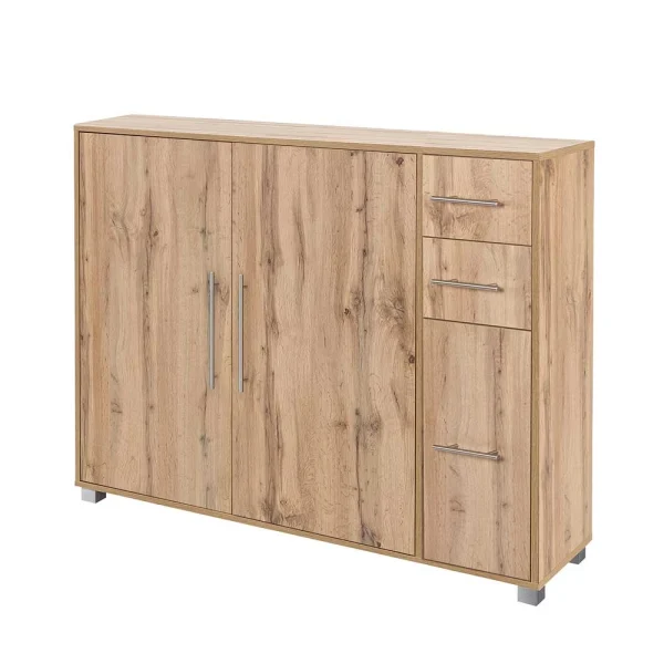 132x105x32 Cm Kommode In Eiche Dekor – Haduna 1