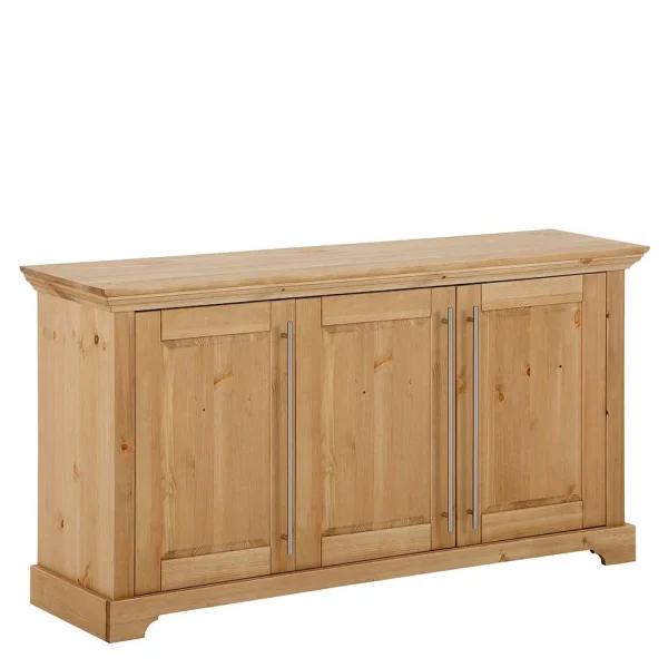 132x70x39 Moderne Holzkommode Mit Drei Türen – Noellisa 1