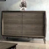 132x96x56 Mid Century Türenkommode In Braun – Lacruzira 22