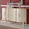 133x90x42 Barockstil Anrichte In Weiß & Gold – Iviada 20