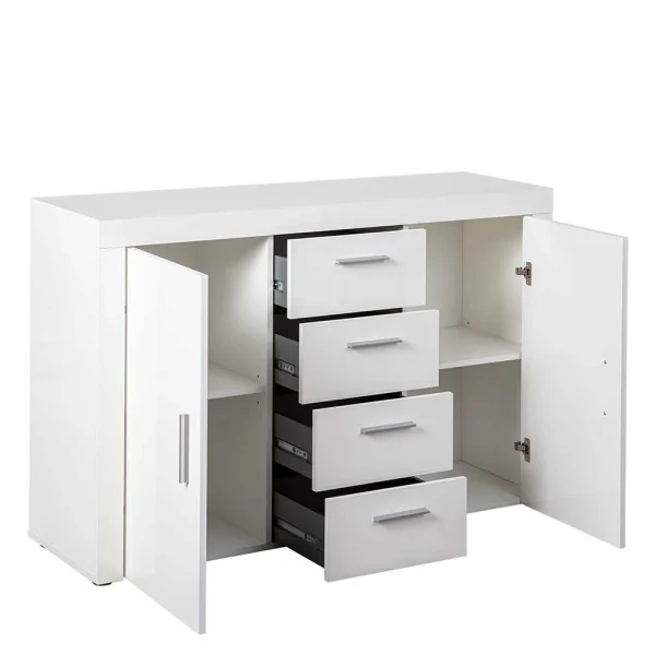134x86x40 Hochglanz Kommode Mit 2 Türen – Runicava 7