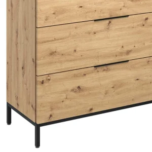 135x113x40 Hohe Kombi-Kommode In Asteiche Dekor – Vunsci 14