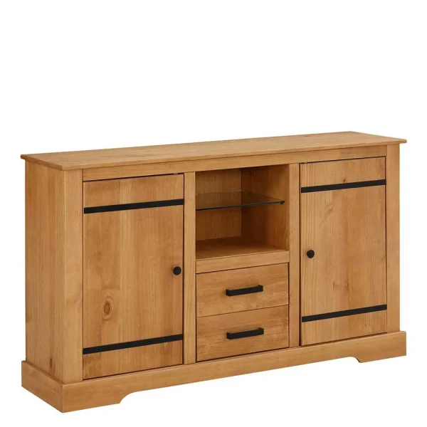 135x80x35 Vollholzkommode Im Landhausstil – Olanja 1