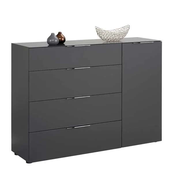136x99x40 Kommode Mit Vier Schubladen & Tür – Ejedan 3