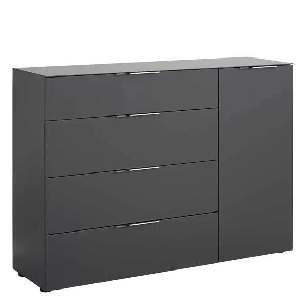 136x99x40 Kommode Mit Vier Schubladen & Tür – Ejedan 1