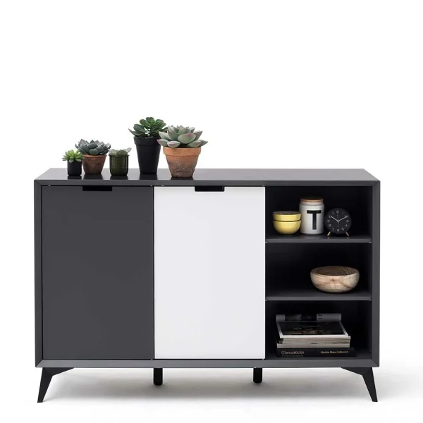 137x92x40 Kommode In Grau & Weiß – Vadids 3