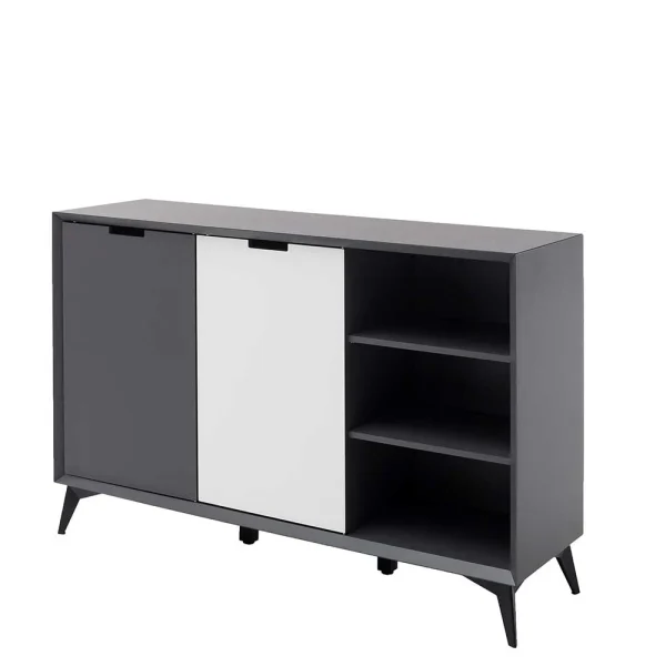 137x92x40 Kommode In Grau & Weiß – Vadids 1