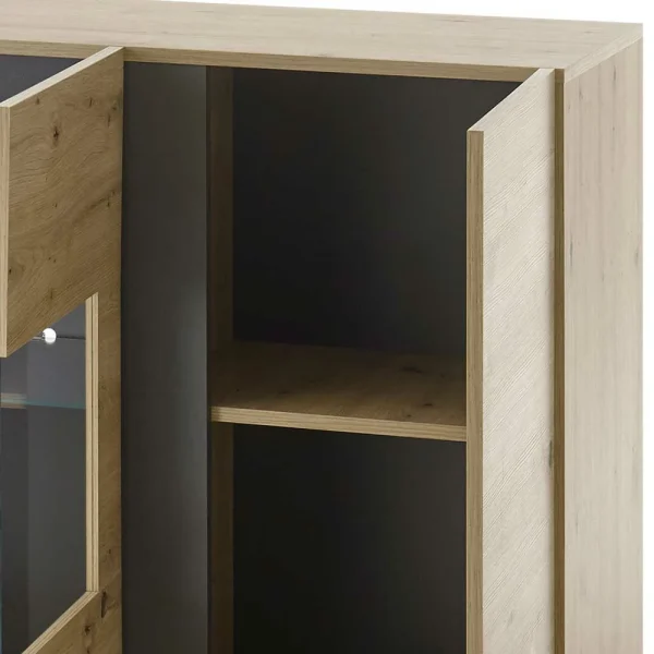 138cm Breite Kommode Mit Glaseinsatz – Lairian 7