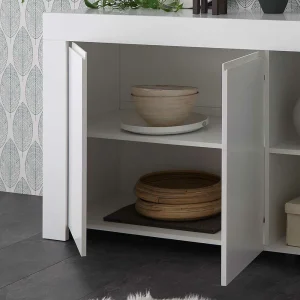 138x81x42 Wangengestell Kommode In Weiß – Mikes 15