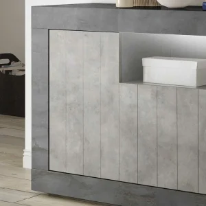 138x86x43 Design-Kommode In Grau Zweifarbig – Casmas 13