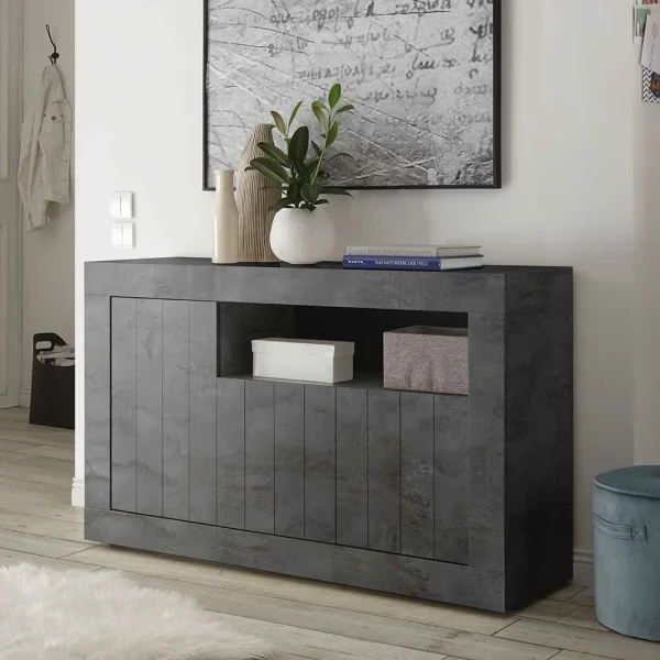 138x86x43 Esszimmer Kommode In Dunkelgrau – Putri 3