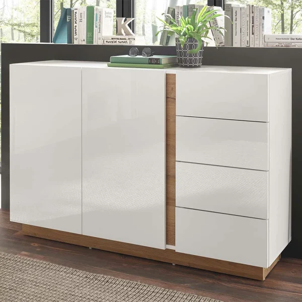 138x91x40 Cm Wohnzimmer Kommode Zweifarbig – Myrda 3