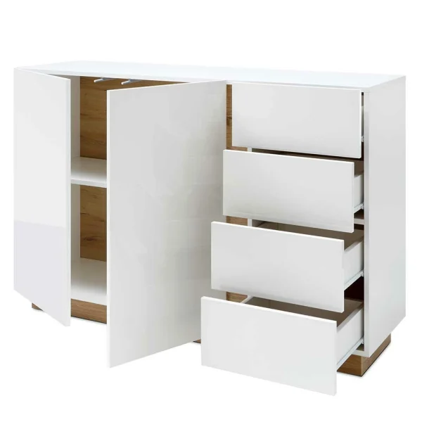 138x91x40 Cm Wohnzimmer Kommode Zweifarbig – Myrda 5