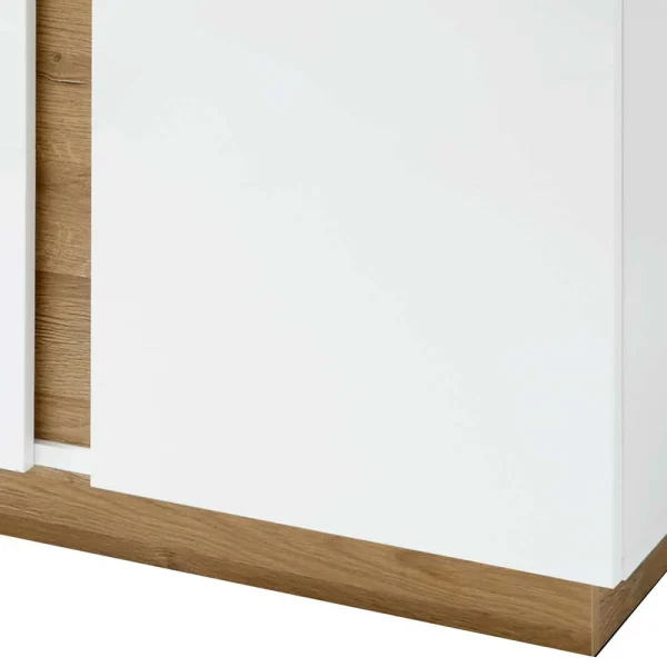 138x91x40 Kommode Mit Glas 3-türig – Myrda 6