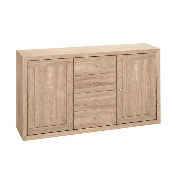 140x80x35 Sideboard In Holzoptik Sonoma-Eiche – Caroglu 3