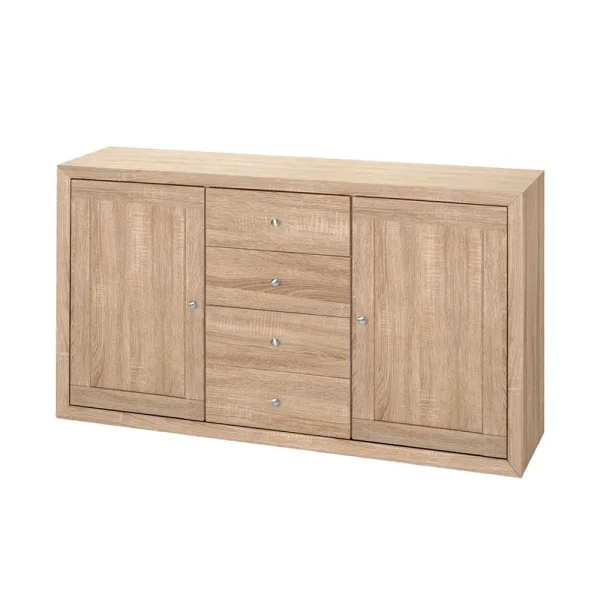 140x80x35 Sideboard In Holzoptik Sonoma-Eiche – Caroglu 1