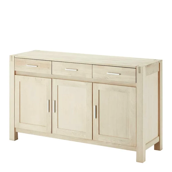 140x86x45 Kombi-Kommode In Eiche Geseift – Neclos 1