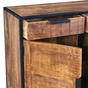 140x90x40 Rustikale Kommode Mit Bügelgestell – Evradon 18